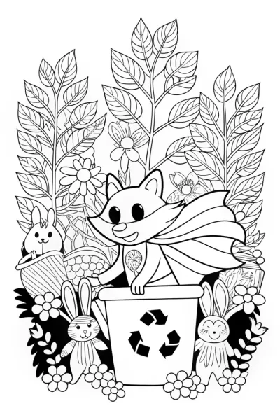 Sonic’s Eco-Adventure Coloring Page