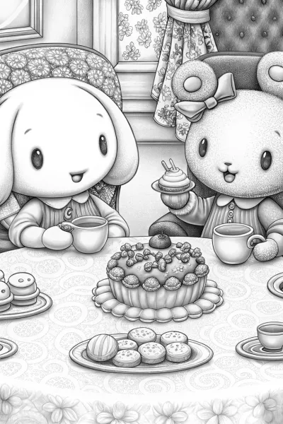 Cinnamoroll’s tea party