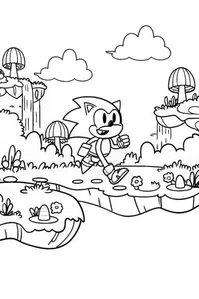 Sonic’s Adventure on a Magical Floating Island