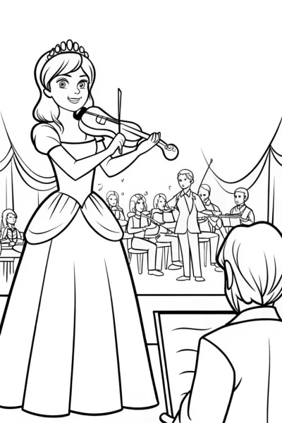Princess conducting a music festival