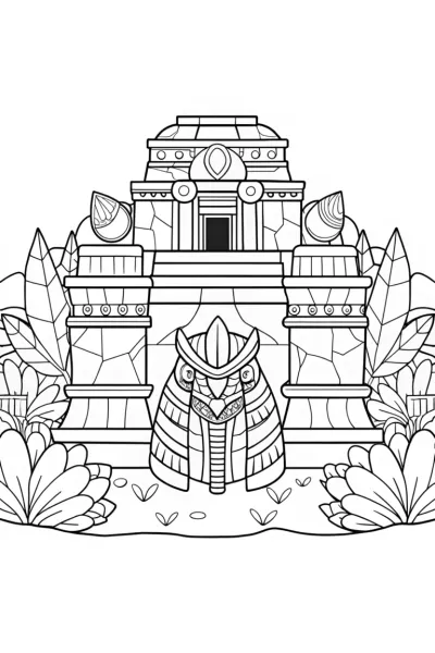 Groudon guarding the ancient temple