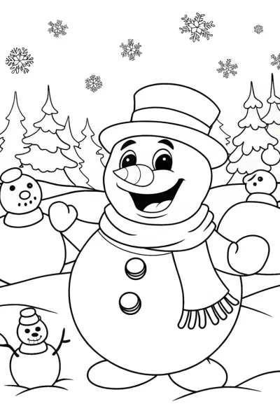 Bowser’s Winter Wonderland Coloring Page