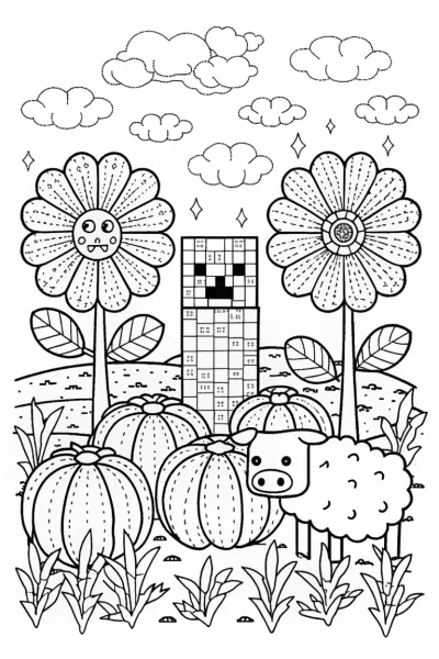 Creeper’s Colorful Adventure in the Garden