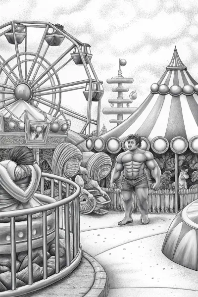 Hulk at the alien carnival