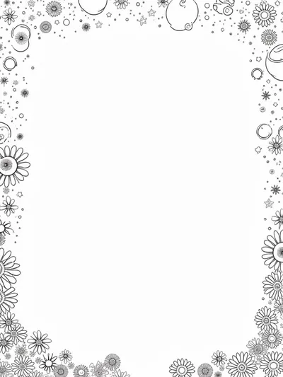 Barbie in a cosmic garden parade