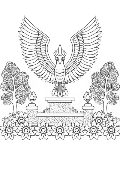 The Guardian of the Glade Coloring Page