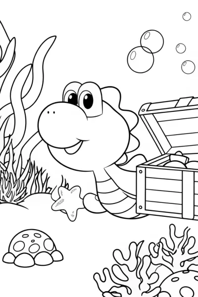 Yoshi’s underwater treasure hunt