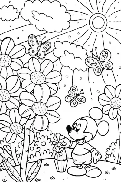 Mickey Mouse’s Colorful Garden Adventure
