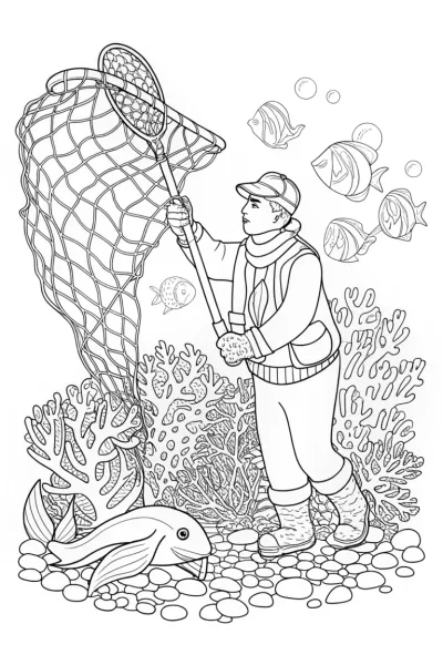 The Octonauts’ Ocean Cleanup Team Coloring Page