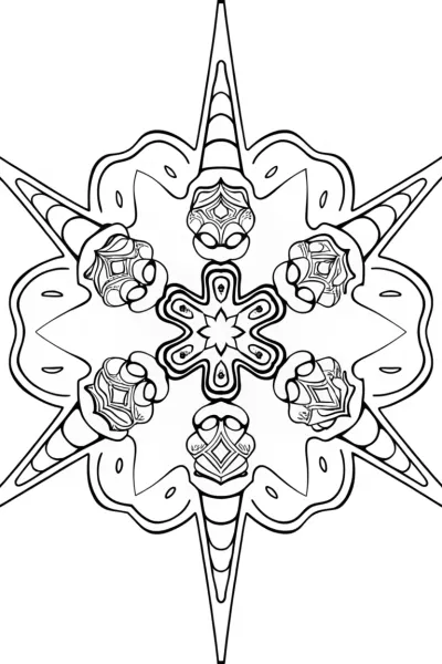 Mandala of enchanted ice cream cones