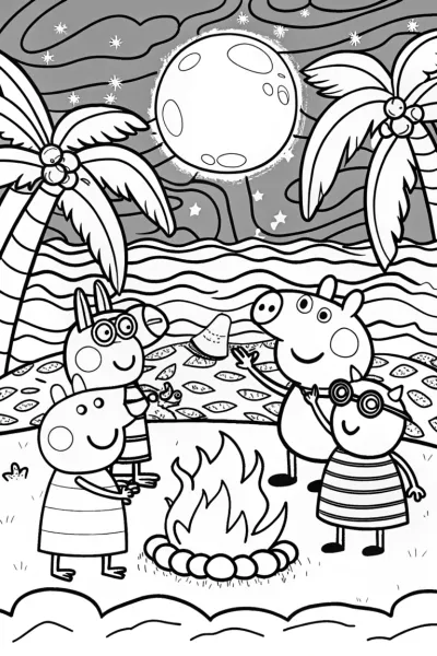 Peppa Pig’s Dance Party at the Moonlight Beach