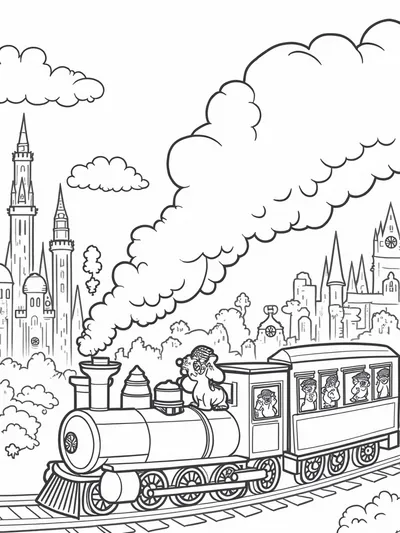 Unicorns on a time-traveling train