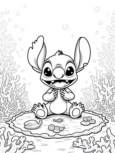 Stitch sewing underwater