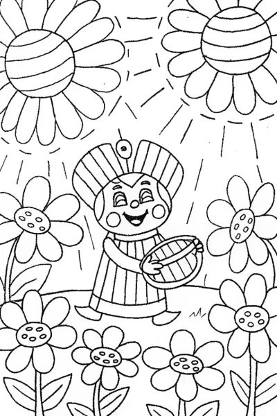 JJ’s Magical Garden Festival Coloring Page