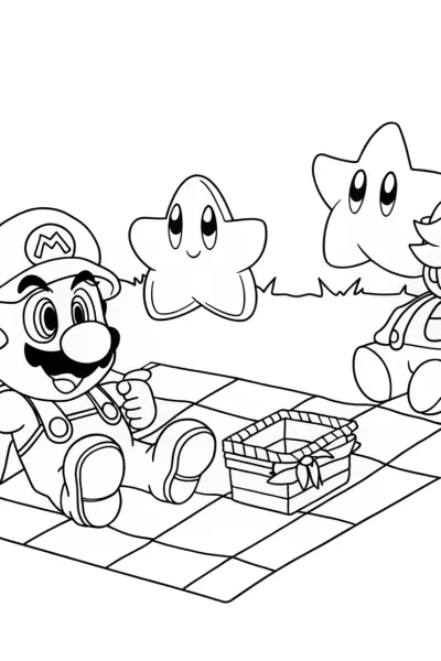 Mario’s picnic with star creatures