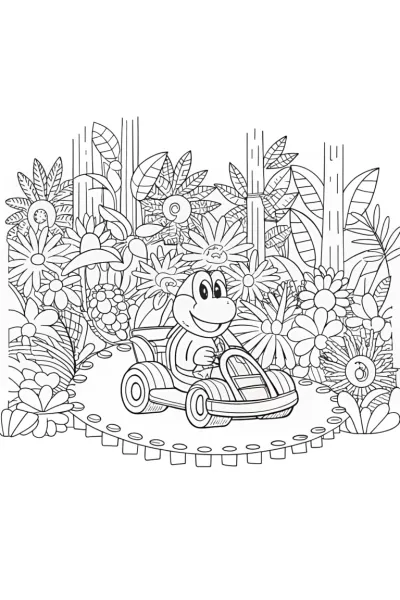 Yoshi’s kart ride through the jungle