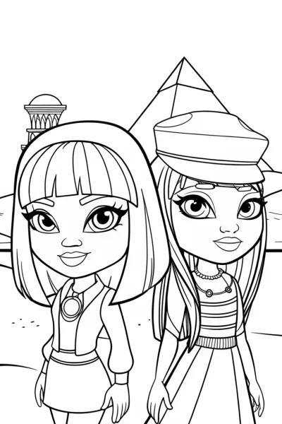 Bratz dolls in a time travel adventure