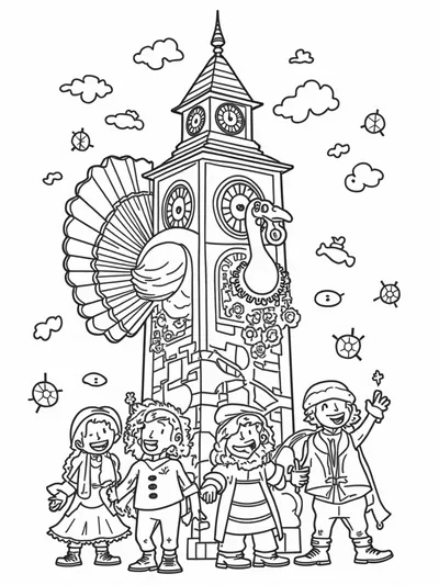 Turkey in the enchanted clock tower