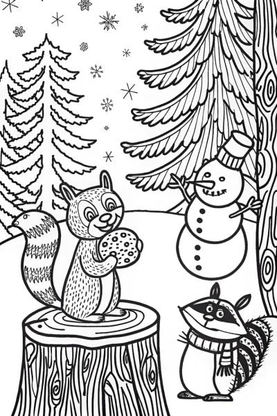 The Christmas Cookie Hunt Coloring Page