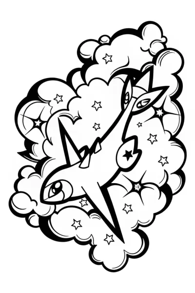 Latios and Latias Coloring Page