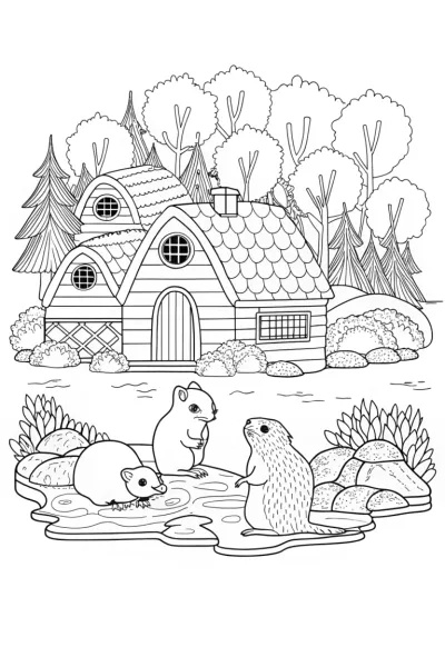 Animal architects building a village