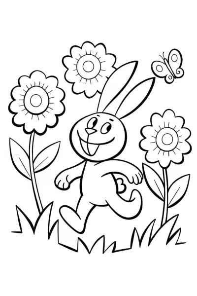 Banban’s Enchanted Seedling Race Coloring Page