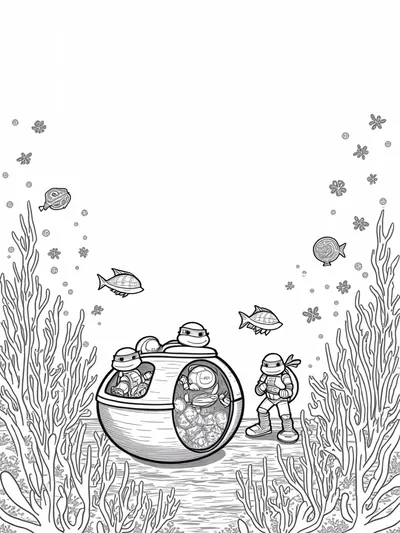 TMNT underwater time capsule