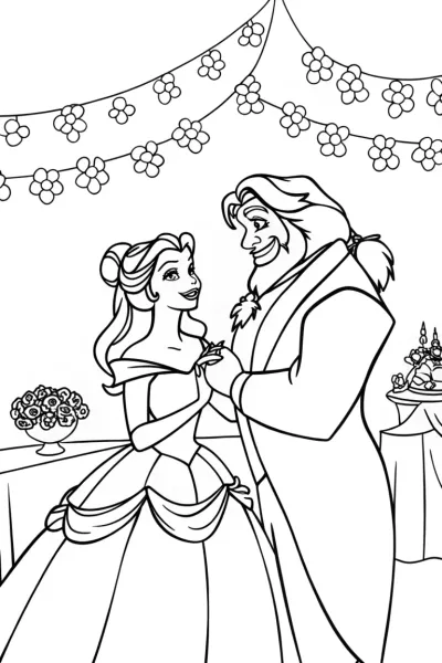 Belle and the Beast’s garden party