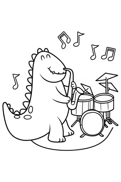 Godzilla jamming with monster friends