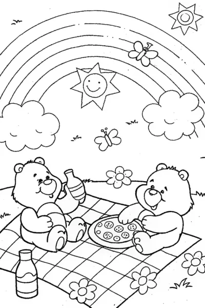 Care Bear Picnic Party Fun with Cheer Bear!