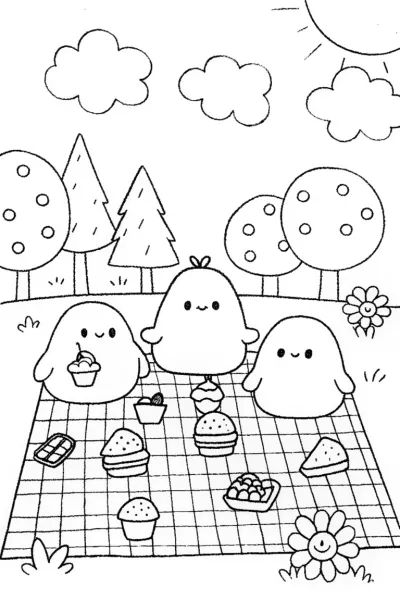 Squishmallow Picnic Party Fun with Friends