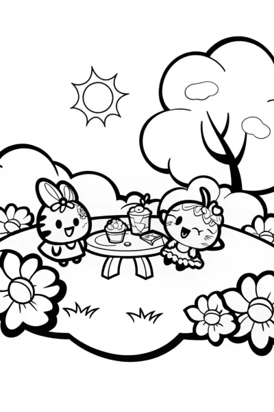 Shopkins Garden Party with Bubbles and Berry Blossom