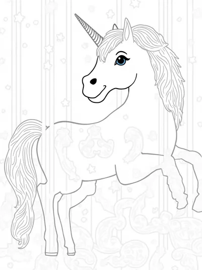 Unicorn at the magical carousel