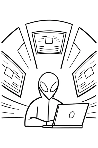 Miles Morales: Super Coder Showdown Coloring Page
