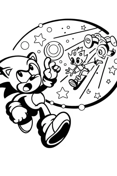 Sonic dashing through time and space