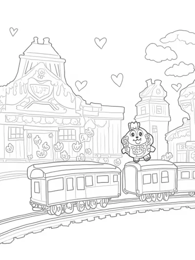 Heart-shaped train station