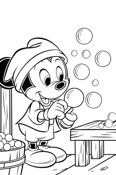 Mickey Mouse bubble workshop