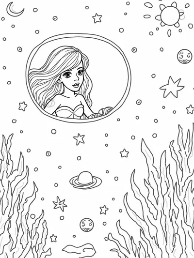 Little mermaid in a starship