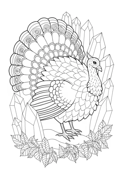 Turkey exploring a crystal cave