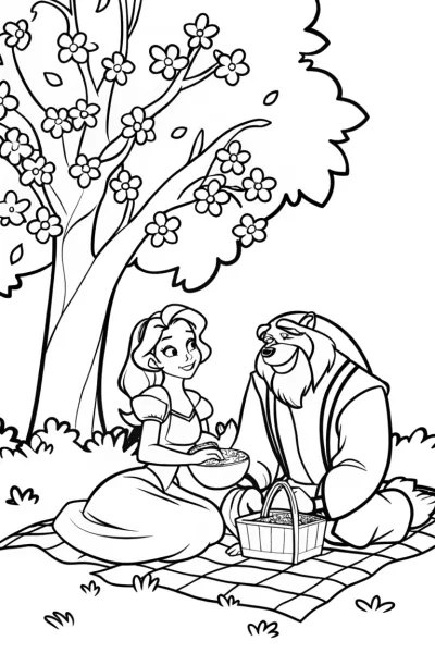 Belle and Beast’s magical picnic