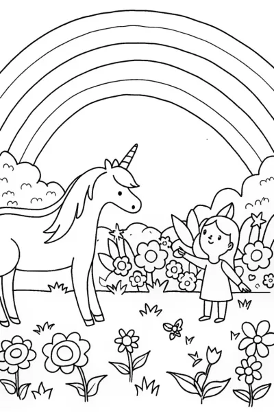 Rainbow Garden Adventure with the Magical Unicorn