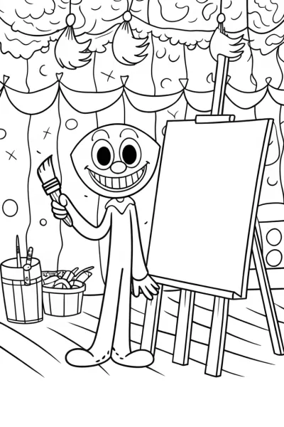 Huggy Wuggy’s Colorful Painting Adventure