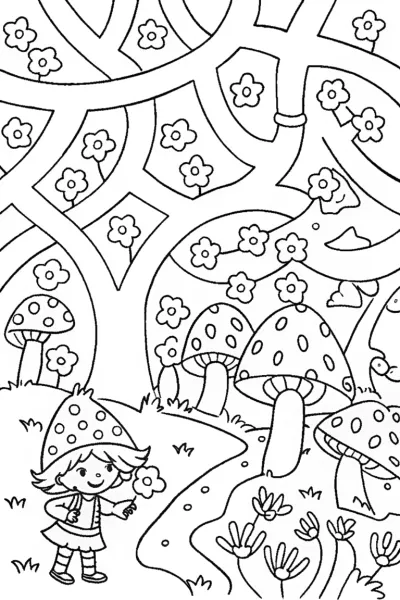 Strawberry Shortcake’s Berry Garden Adventure Coloring Page