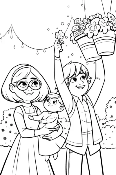 Mirabel’s Magical Seed Festival Coloring Page