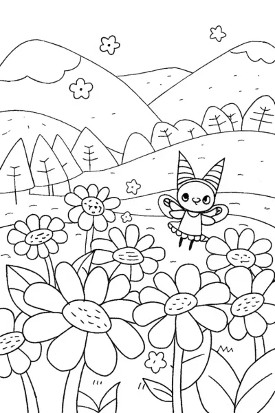 Kuromi’s Magical Day in the Flower Field