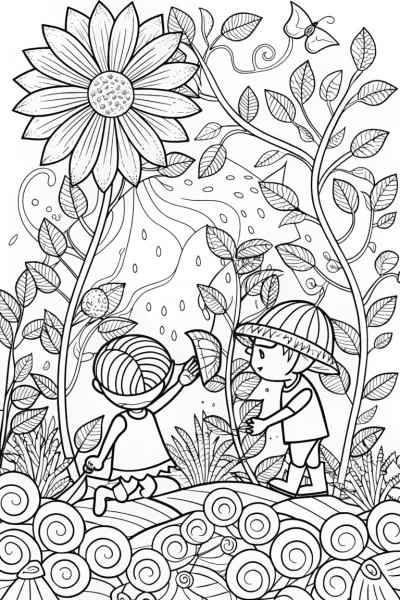 Champion’s Garden of Mystery Coloring Page