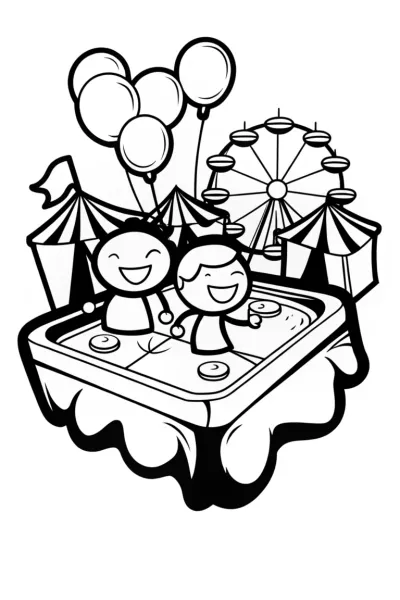 Carnival Fun Coloring Page