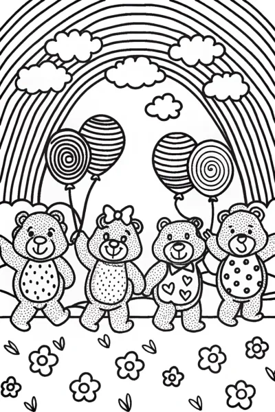 Care Bears’ Friendship Parade with Balloons and Fun!