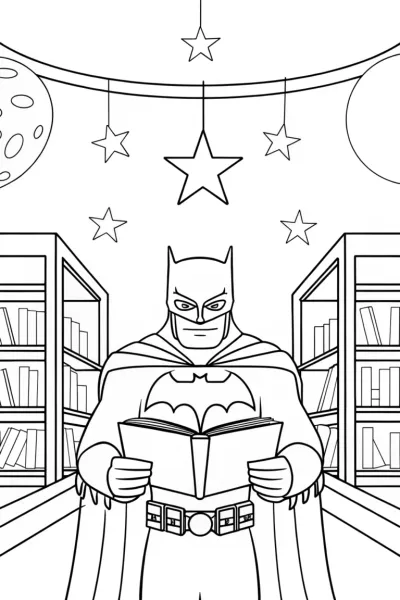 Batman in the celestial library
