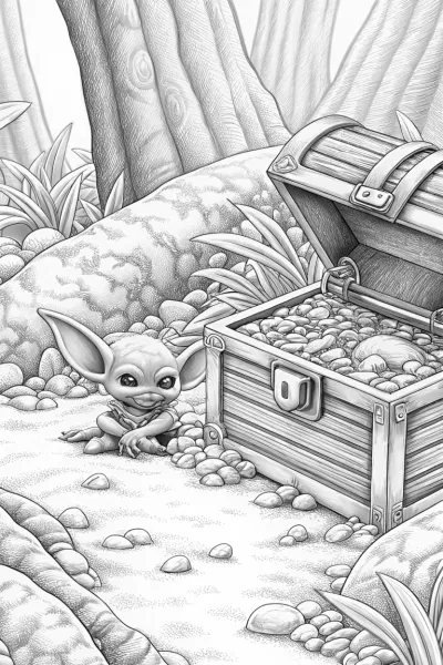 Baby Yoda’s treasure hunt